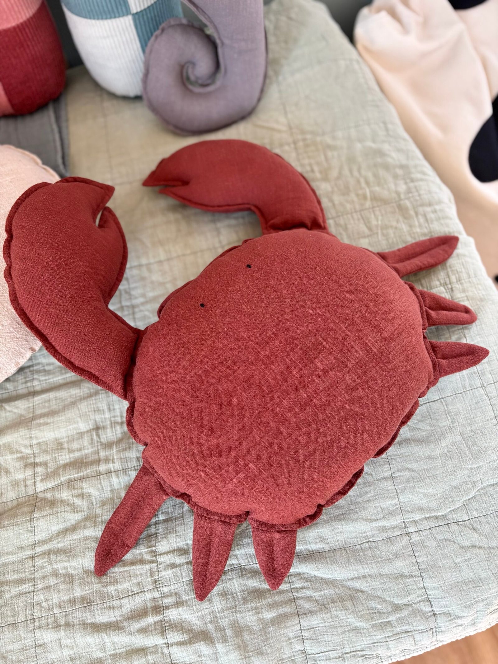 poduszka KRAB len